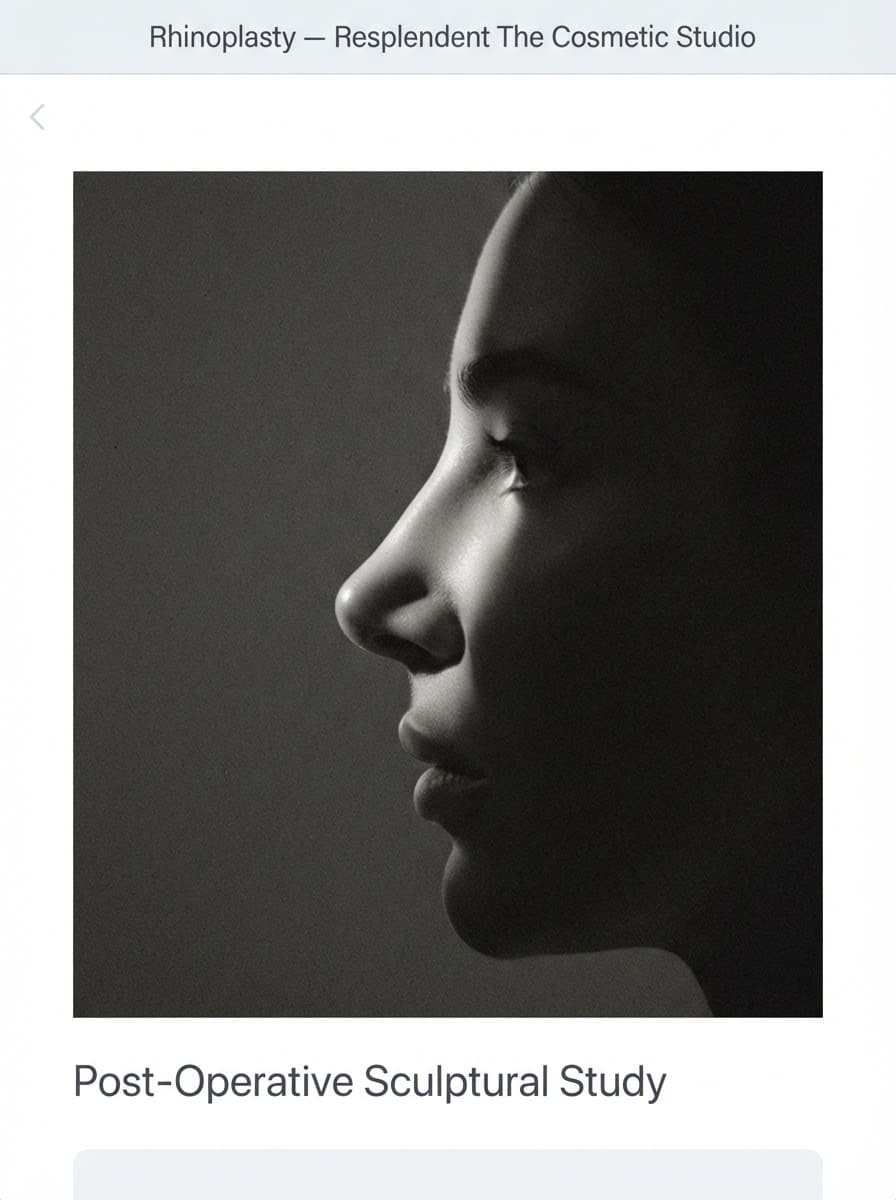 Straight nasal dorsum after preservation rhinoplasty